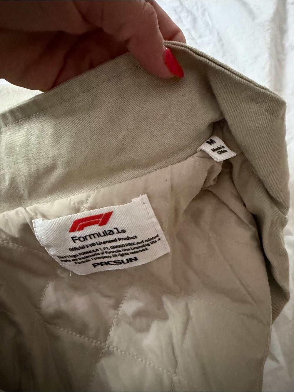 Formula 1® Beige Racing Jacket - Picture 8 of 8